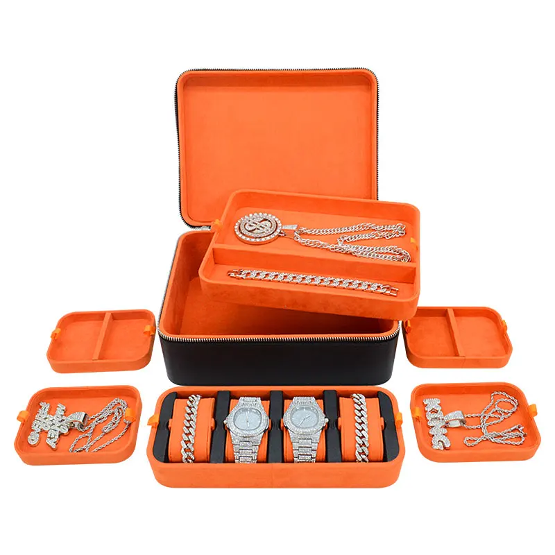 Us Hot Sale Gray Leather Travel Jewelry Storage Case Portable Zipper Luxury Ice Jewellery Boxes
Us Hot Sale Gray Leather Travel Jewelry Storage Case Portable Zipper Luxury Ice Jewellery Boxes