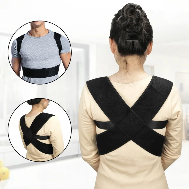 Upper Adjustable Clavicle Brace Support Posture Corrector for Back Shoulder Support Belt, Black
Upper Adjustable Clavicle Brace Support Posture Corrector for Back Shoulder Support Belt, Black