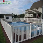 Factory Supply High Quality plastic vinyl PVC swimming pool garden fence