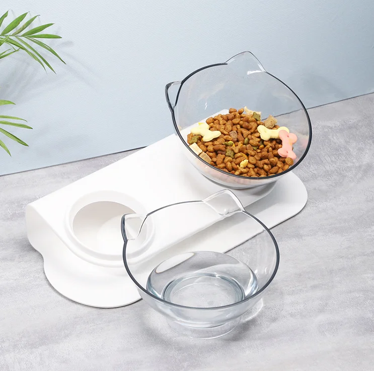 Tilting Style Cat Shape Pet Bowl Transparent Pet Cat Feeder Pet Food Dish Water Bowl for Dogs Cats, White
Tilting Style Cat Shape Pet Bowl Transparent Pet Cat Feeder Pet Food Dish Water Bowl for Dogs Cats, White