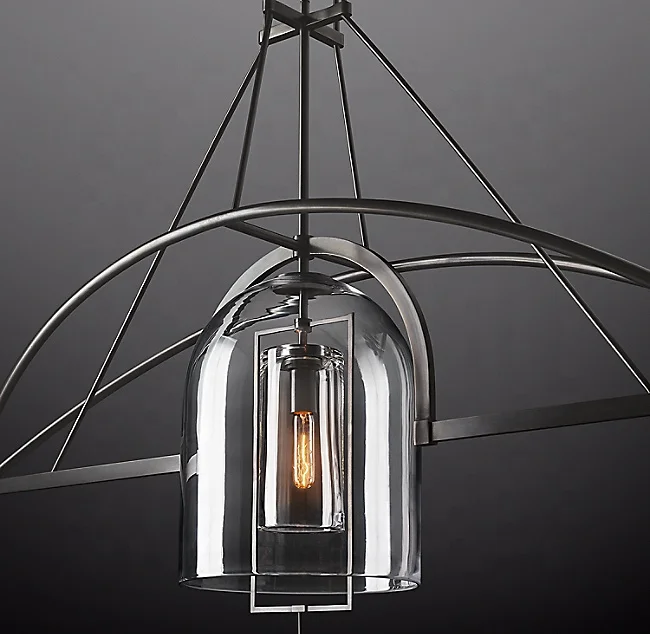 Vintage Fixture Lighting Fulcrum Linear Chandelier Hotel Restaurant Antique Glass Hanging Light Metal Chandelier 73"CZ2824L/L3, Bronze
Vintage Fixture Lighting Fulcrum Linear Chandelier Hotel Restaurant Antique Glass Hanging Light Metal Chandelier 73"CZ2824L/L3, Bronze