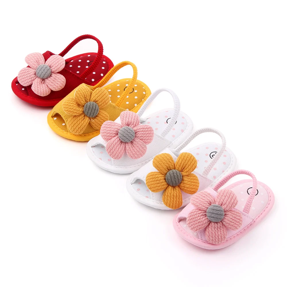 High quality baby sandals flower soft sole cotton baby slippers indoor newborn baby shoes in summer, Yellow/red/pink/pink and white/yellow and white
High quality baby sandals flower soft sole cotton baby slippers indoor newborn baby shoes in summer, Yellow/red/pink/pink and white/yellow and white