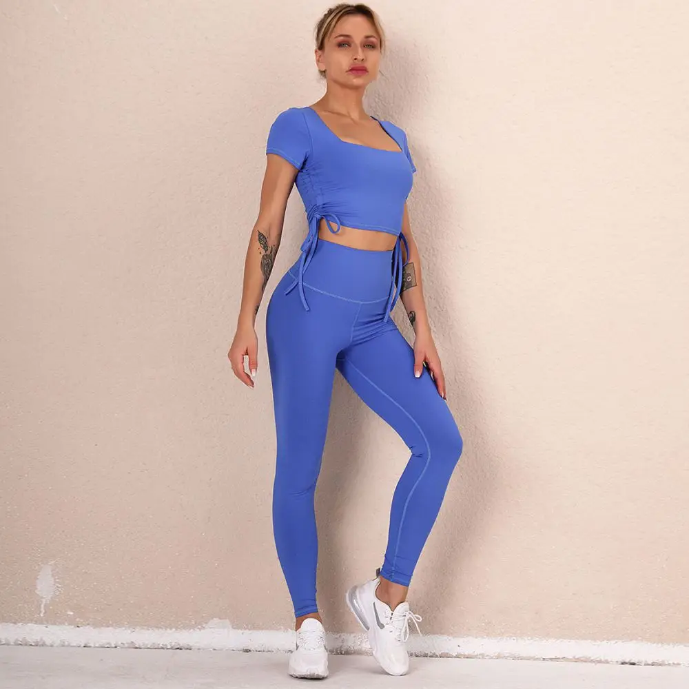 Seamless Sport Set Women Two 2 Piece Crop Top T Shirt Sport Pants Yoga Set Sportsuit Workout Active Outfit Fitness Gym Sets, Picture color
Seamless Sport Set Women Two 2 Piece Crop Top T Shirt Sport Pants Yoga Set Sportsuit Workout Active Outfit Fitness Gym Sets, Picture color