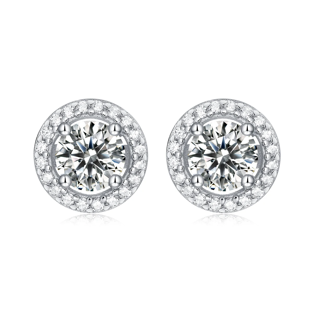In Stock 0.5 Carat High Quality Silver 925 Sterling Fine Jewelry Moissanite Stud Earrings For Women Fashion Wedding Earrings
In Stock 0.5 Carat High Quality Silver 925 Sterling Fine Jewelry Moissanite Stud Earrings For Women Fashion Wedding Earrings