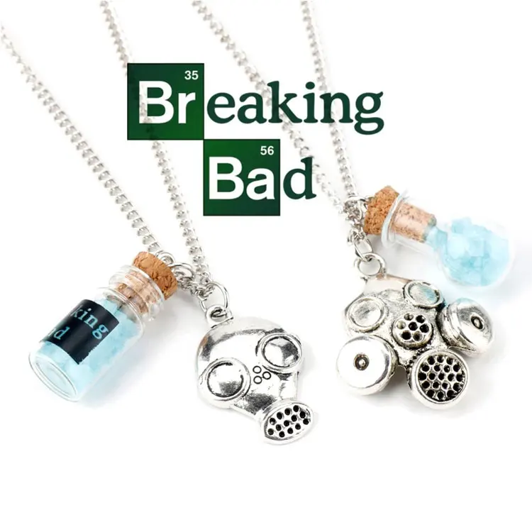 Creative DIY Blue Crystal Bottle Pendant Necklace Jewelry Personalized Custom Movie Breaking Bad Necklace Keychain Men Women, Silver
Creative DIY Blue Crystal Bottle Pendant Necklace Jewelry Personalized Custom Movie Breaking Bad Necklace Keychain Men Women, Silver