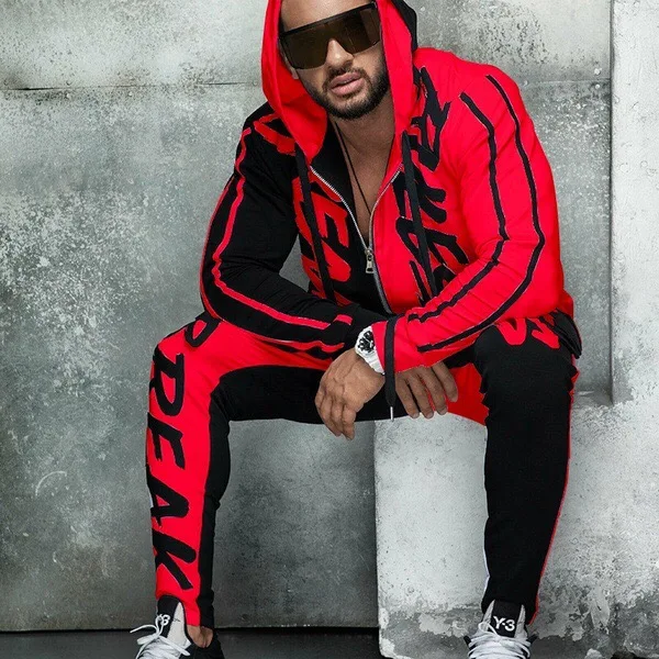 fashion letter sport wear track suit Training gym Wear hip pop clothing set tracksuits for men
fashion letter sport wear track suit Training gym Wear hip pop clothing set tracksuits for men