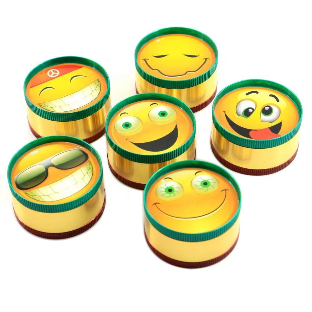 3 Part Smiley Dry Herb Grinder Diameter Zinc Alloy Tobacco Grinder, Picture
3 Part Smiley Dry Herb Grinder Diameter Zinc Alloy Tobacco Grinder, Picture