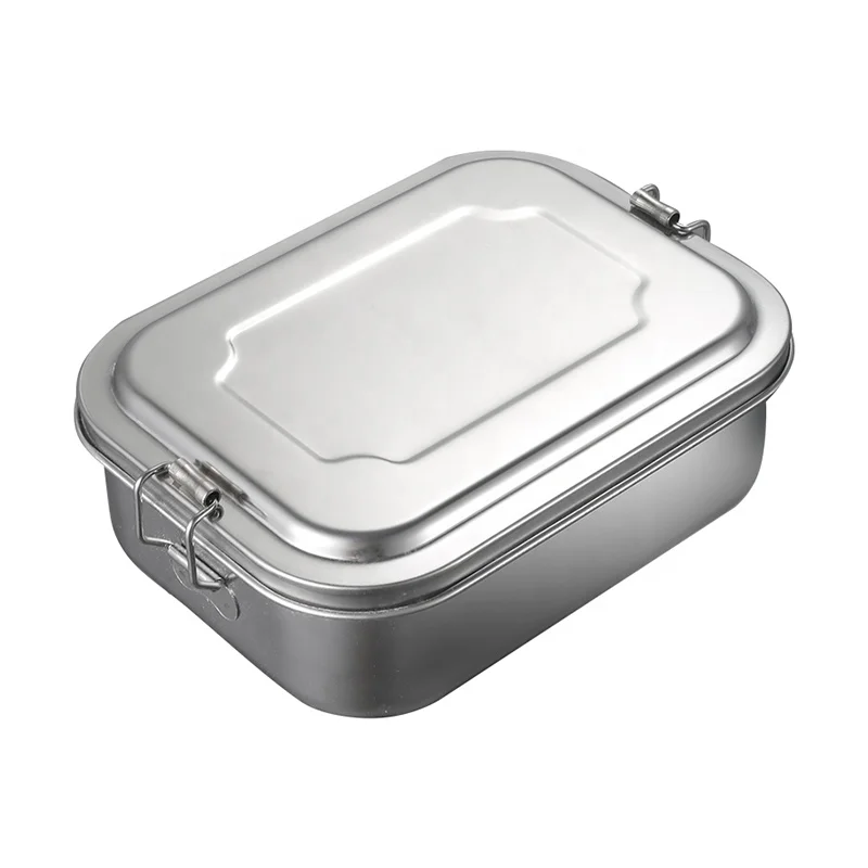 High Quality Square Stainless Steel Seal Leakproof Food Container Bento Lunch Box with clip
High Quality Square Stainless Steel Seal Leakproof Food Container Bento Lunch Box with clip