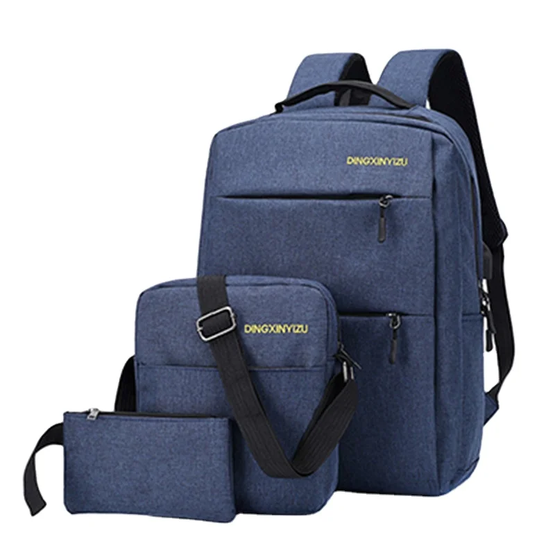 New Casual Men'S Backpack Three-Piece Outdoor Travel Computer Backpack Female Junior High School Student Bag, Customized color
New Casual Men'S Backpack Three-Piece Outdoor Travel Computer Backpack Female Junior High School Student Bag, Customized color