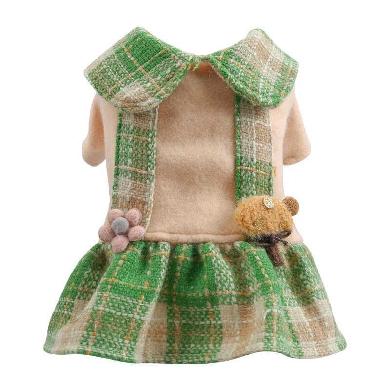 Fashions Pet Supplies Clothing New Designers Winter High Quality Fabric Lapel Skirt Small Dog Clothes, Green
Fashions Pet Supplies Clothing New Designers Winter High Quality Fabric Lapel Skirt Small Dog Clothes, Green