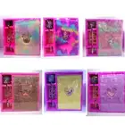 Rainbow Plush Diary Set with Pen and Gem stickers Stationery for kids office supplies back to school