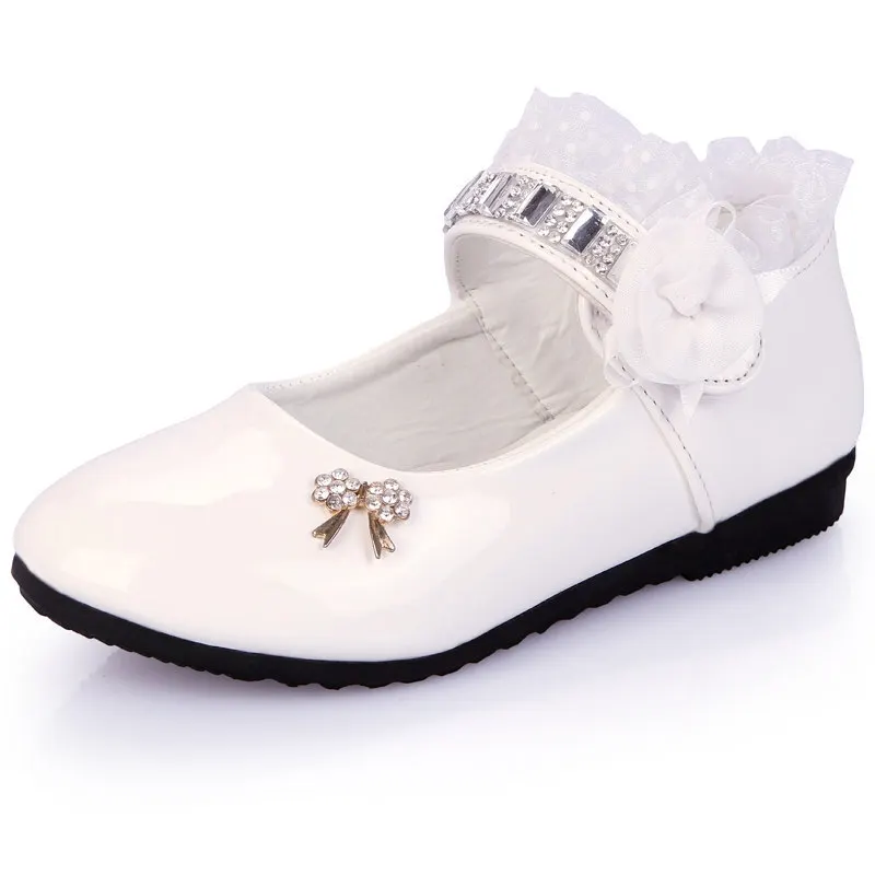 Performance white rhinestone design bow spring leather fashion shoes, White/rose/pink/black
Performance white rhinestone design bow spring leather fashion shoes, White/rose/pink/black
