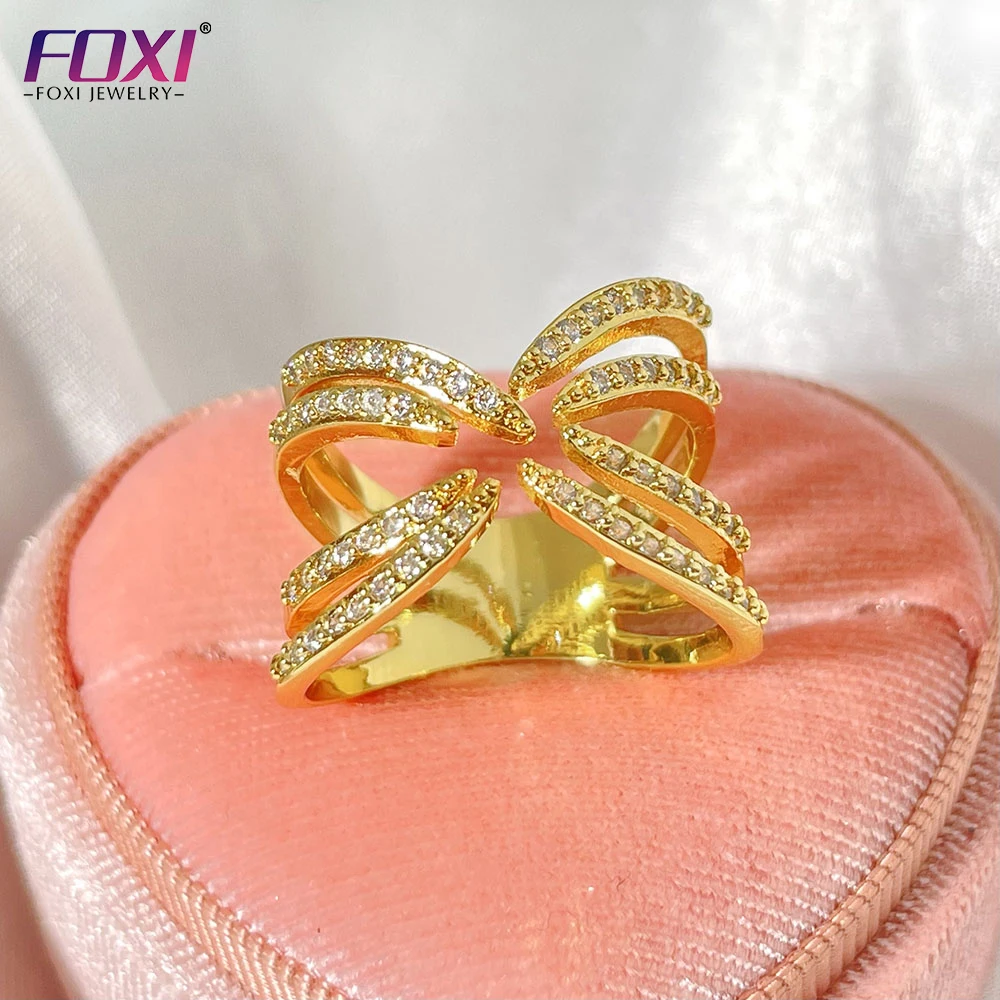 2022 new exquisite jewelry Brass Charm Gold Plated women's ring with multiple zircon inlays
2022 new exquisite jewelry Brass Charm Gold Plated women's ring with multiple zircon inlays
