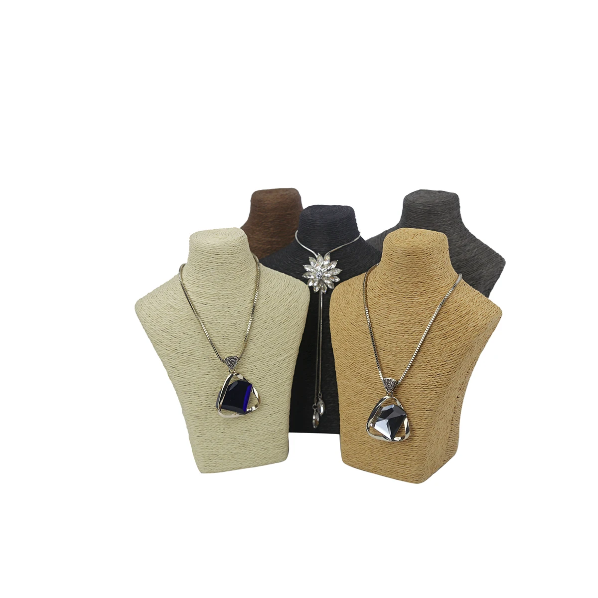 Luxury Linen Resin Modern Pendant Chain Necklace Stand Jewelry Display Necklace High-Quality Jewelry Set
Luxury Linen Resin Modern Pendant Chain Necklace Stand Jewelry Display Necklace High-Quality Jewelry Set