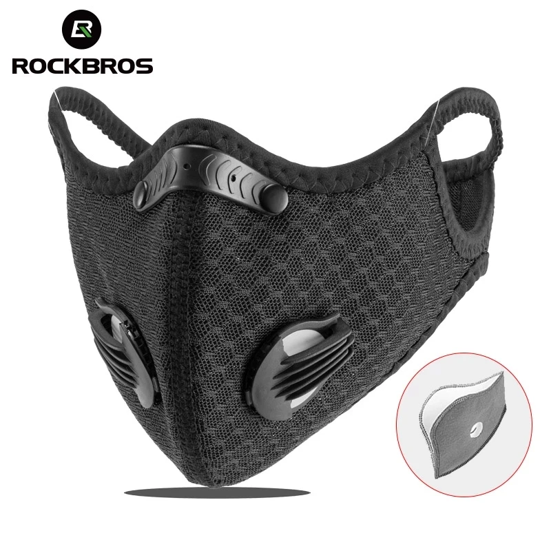 ROCKBROS Outdoor Sport Cycling Mask PM2.5 Dustproof Activated Carbon Mask With Filter Bicycle MTB Bike Face Mask, Black/grey
ROCKBROS Outdoor Sport Cycling Mask PM2.5 Dustproof Activated Carbon Mask With Filter Bicycle MTB Bike Face Mask, Black/grey