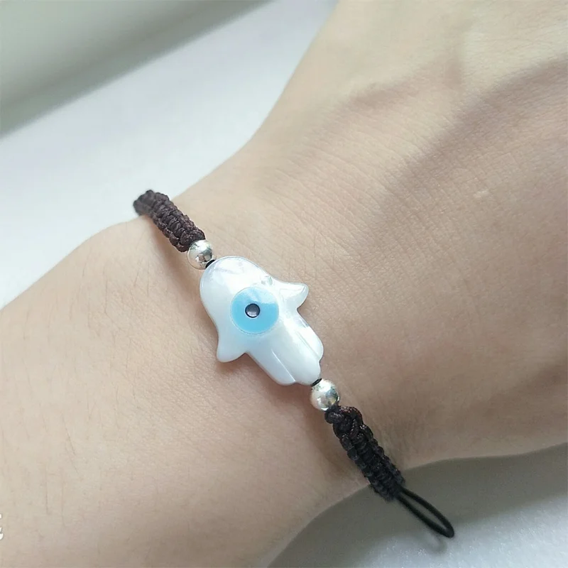 Wholesale custom hand woven bracelet shell evil eye charm braided rope bracelet women jewelry
Wholesale custom hand woven bracelet shell evil eye charm braided rope bracelet women jewelry