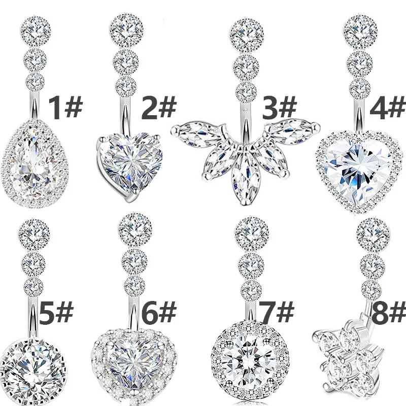 New Hypoallergenic Sexy Body Piercing Jewelry Stainless Steel Shiny CZ Ball Belly Button Rings Navel Ring for Women Girls
New Hypoallergenic Sexy Body Piercing Jewelry Stainless Steel Shiny CZ Ball Belly Button Rings Navel Ring for Women Girls