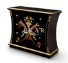 Black High Gloss Veneer Antique Luxury cabinet chest of drawers