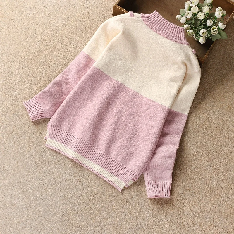 B60330A Foreign style little girls sweater Korean version two design cashmere sweater, Pink rose madder
B60330A Foreign style little girls sweater Korean version two design cashmere sweater, Pink rose madder