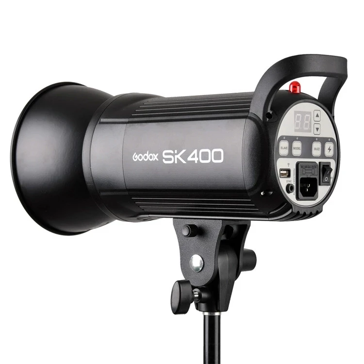 

GODOX SK400 GN65 400Ws Professional Studio Flash light Strobe with Built-in 2.4G Wireless X System Creative Shooting light 110V/