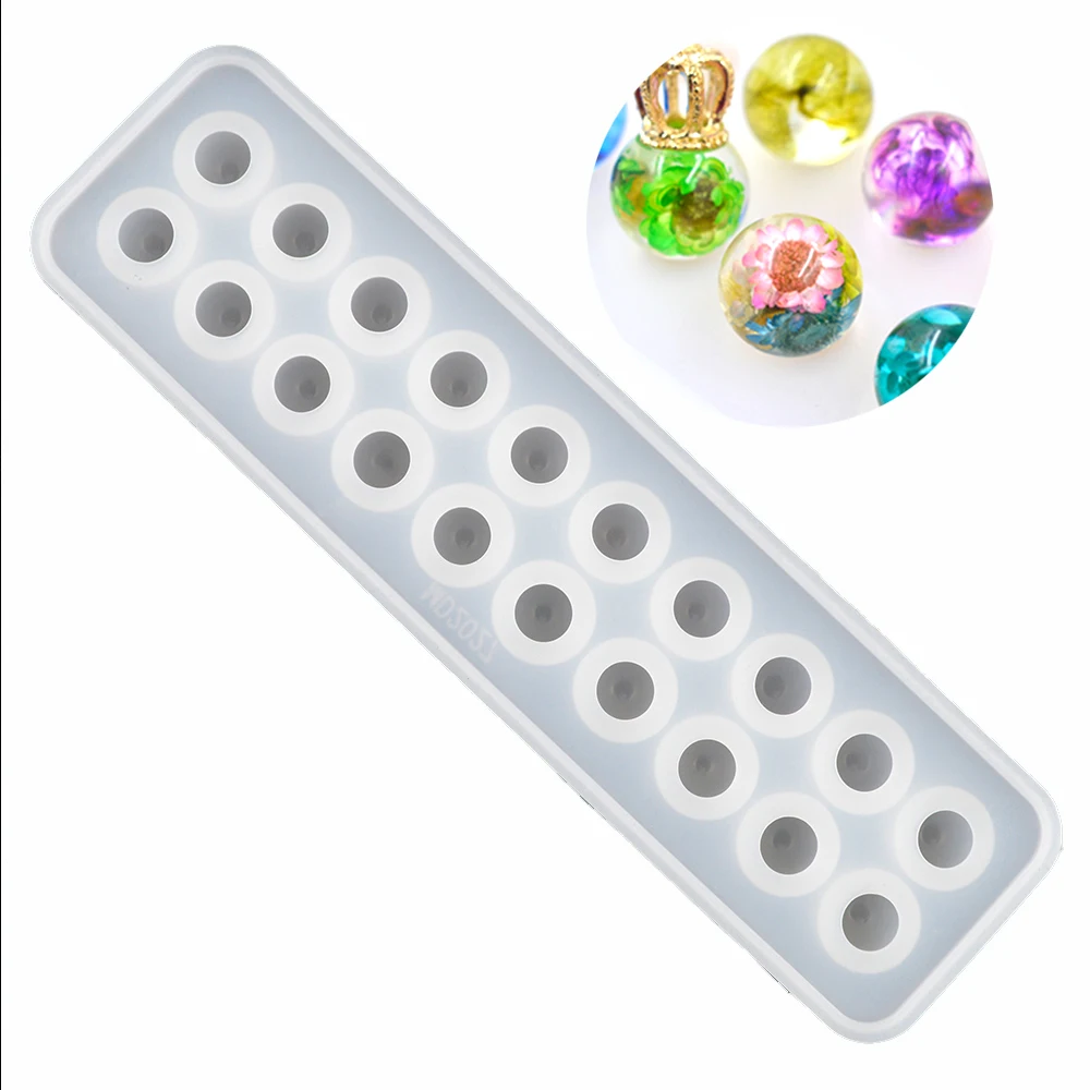 1PC Flat Crystal Ball Mold Stereo Spherical Silicone Mold DIY Ball Epoxy Resin Mold Pendant Resin Decoration Craft for Jewelry
1PC Flat Crystal Ball Mold Stereo Spherical Silicone Mold DIY Ball Epoxy Resin Mold Pendant Resin Decoration Craft for Jewelry