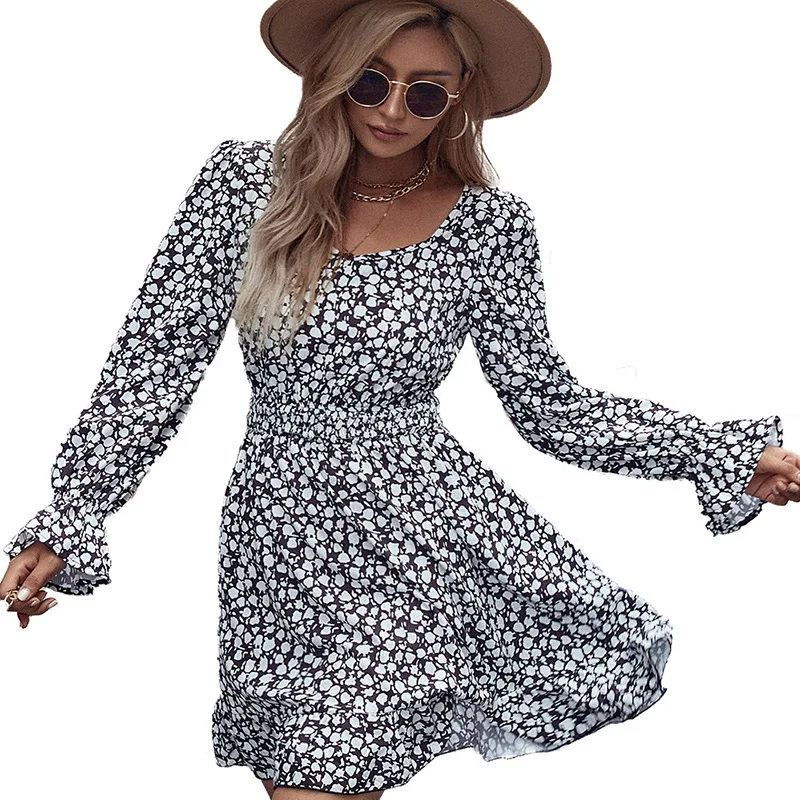 Spring 2022 new arrivals casual dress women square collar long sleeve slim waist floral printed casual ladies dresses
Spring 2022 new arrivals casual dress women square collar long sleeve slim waist floral printed casual ladies dresses