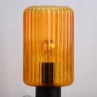 Antique Vintage Orange Glass Frame Lamp Body Mini Office Table Lamp