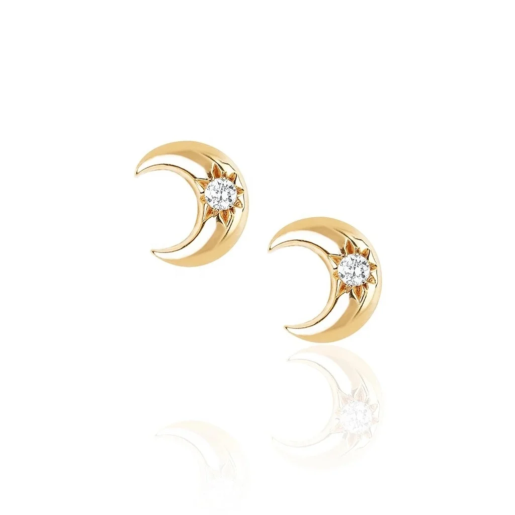 Elegant Delicate Fashion Jewelry Starburst Moon Crescent Stud Earring Women Silver 925
Elegant Delicate Fashion Jewelry Starburst Moon Crescent Stud Earring Women Silver 925