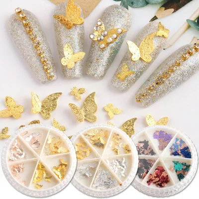 6 Grid / Box 3D Nail Decoration Maple Leaf Sequins DIY Maple Leaf Snowflake Mixed with Circular Butterfly Nail Sequins
6 Grid / Box 3D Nail Decoration Maple Leaf Sequins DIY Maple Leaf Snowflake Mixed with Circular Butterfly Nail Sequins