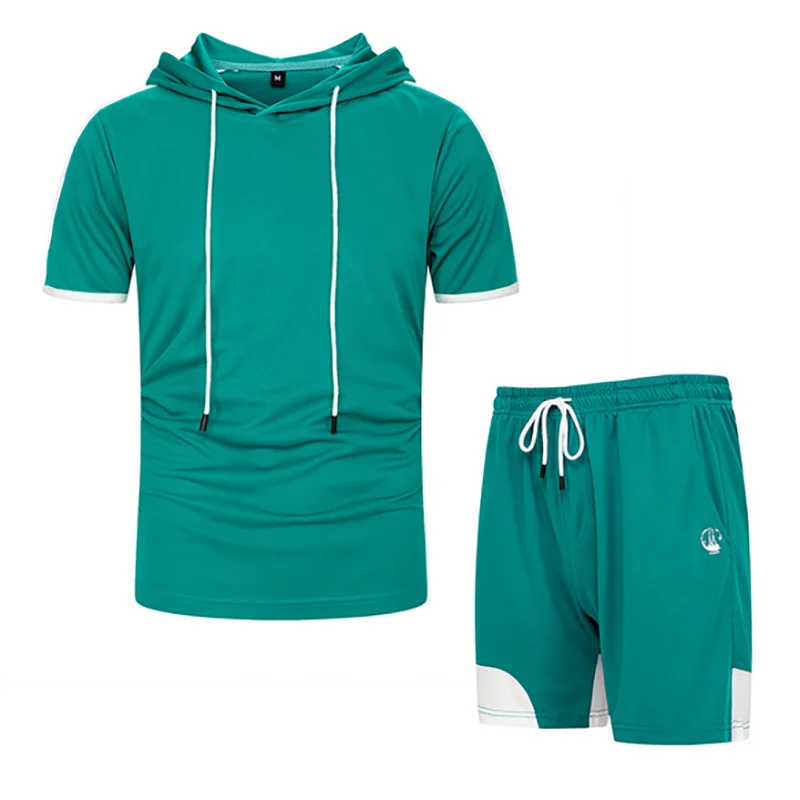 men's short sleeve summer knitted suit two piece short pant set
men's short sleeve summer knitted suit two piece short pant set