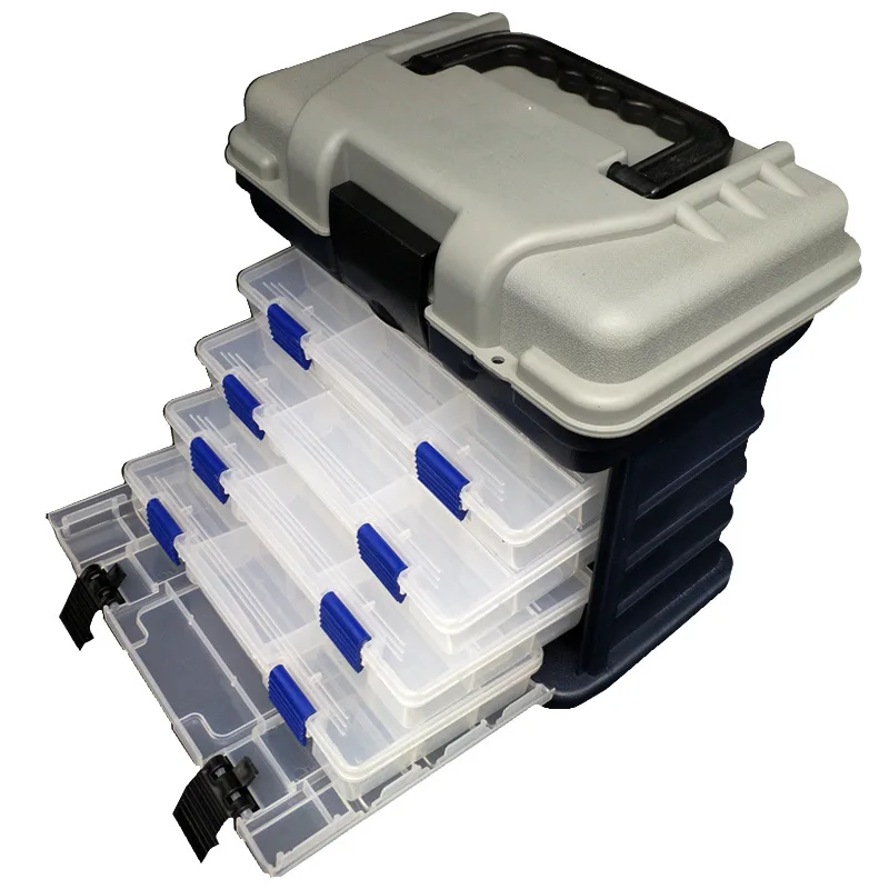 multi-functional 4 layers plastic large Fishing accessories bait storage boxes, 4 colors avalible
multi-functional 4 layers plastic large Fishing accessories bait storage boxes, 4 colors avalible