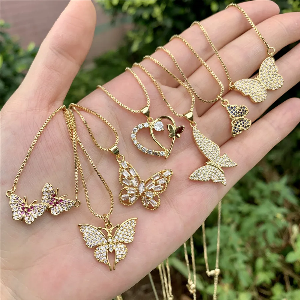 LS-L377 Wholesale gold plated micro pave cz necklace, colorful heart butterfly pendant charm necklace jewelry, As is
LS-L377 Wholesale gold plated micro pave cz necklace, colorful heart butterfly pendant charm necklace jewelry, As is