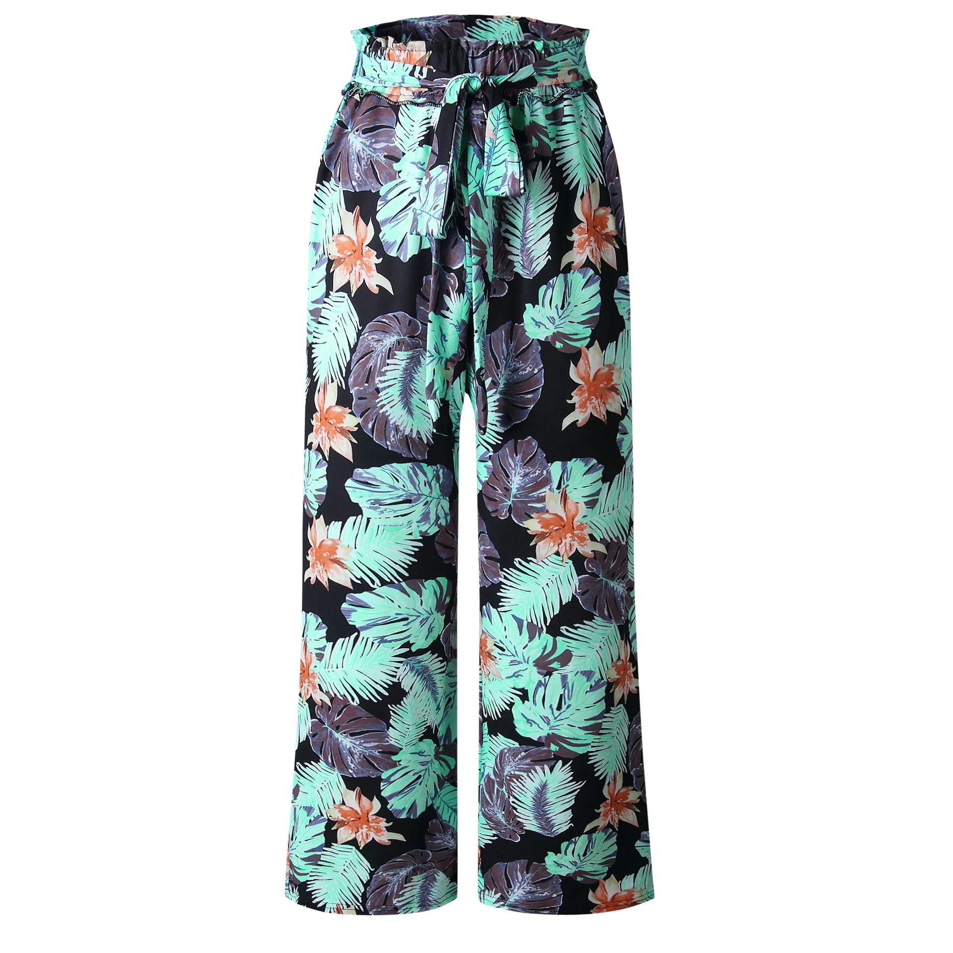 Women's Casual Floral Print Belted Summer Beach High Waist Wide Leg Pants with Pockets Women's Casual Floral Print Belted Summer, Picture
Women's Casual Floral Print Belted Summer Beach High Waist Wide Leg Pants with Pockets Women's Casual Floral Print Belted Summer, Picture