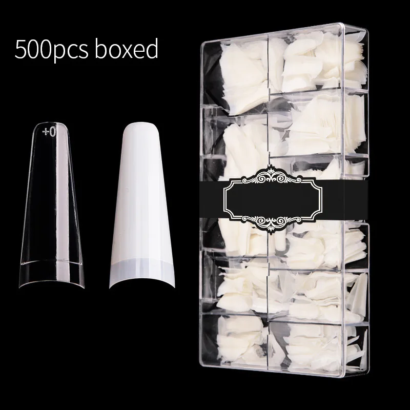 Wholesale 550pcs1 box XXL long denim artificial fake nails half-covered folding non-marking acrylic nail tips, Natural and transparent
Wholesale 550pcs1 box XXL long denim artificial fake nails half-covered folding non-marking acrylic nail tips, Natural and transparent