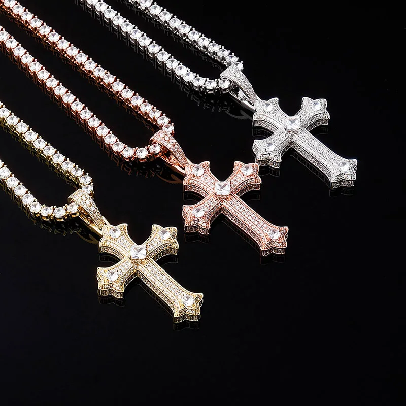 Christian Cross Pendent Necklace Jewelry Iced Out Zircon 14k Gold Plated Cross Pendant, Silver/gold/pink
Christian Cross Pendent Necklace Jewelry Iced Out Zircon 14k Gold Plated Cross Pendant, Silver/gold/pink