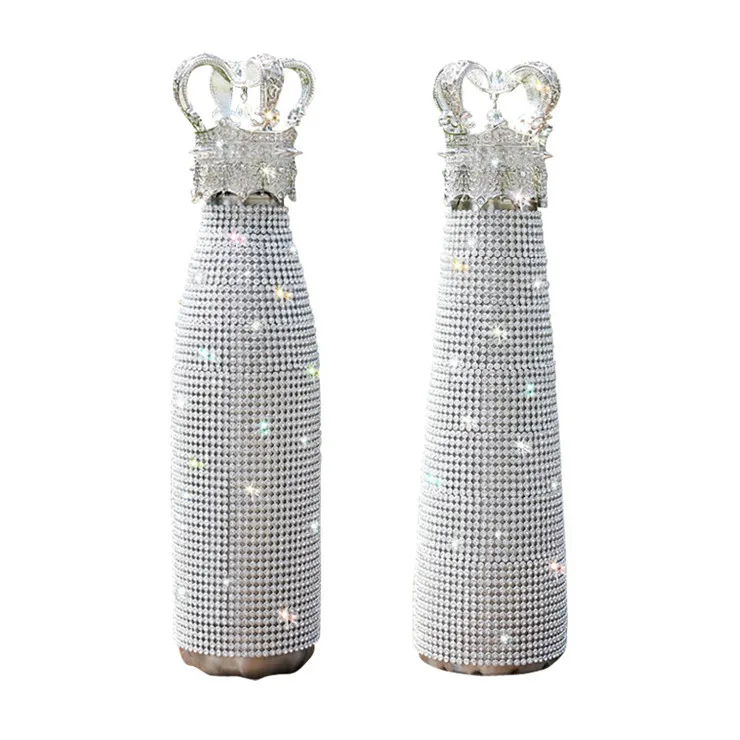 New Bling water bottles Crown with diamond cup Stainless Steel Water Bottle bling tumblers, Customized color
New Bling water bottles Crown with diamond cup Stainless Steel Water Bottle bling tumblers, Customized color