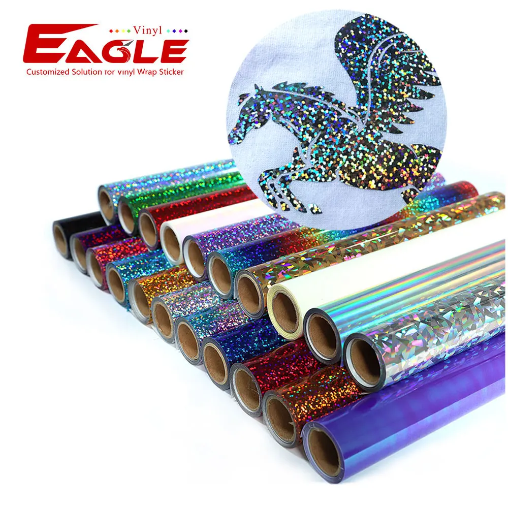Heat PET flex heat transfer vinyl film colorful holographic heat transfer vinyl rolls
Heat PET flex heat transfer vinyl film colorful holographic heat transfer vinyl rolls