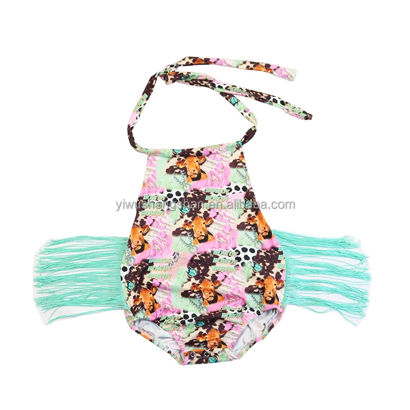 Boutique Spring Summer Kids Toddler Backless Tie Up Tassel Rompers Western Style Cattle HOWDY Printed Baby Girls Bubble Romper, Picture
Boutique Spring Summer Kids Toddler Backless Tie Up Tassel Rompers Western Style Cattle HOWDY Printed Baby Girls Bubble Romper, Picture