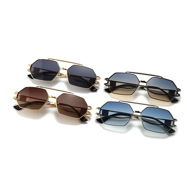 Newest Trendy Style Double -Beam Metal Inlaid Square Sunglasses Fashion Street Shot Modern Glamour Retro Sunglasses, 4colors
Newest Trendy Style Double -Beam Metal Inlaid Square Sunglasses Fashion Street Shot Modern Glamour Retro Sunglasses, 4colors