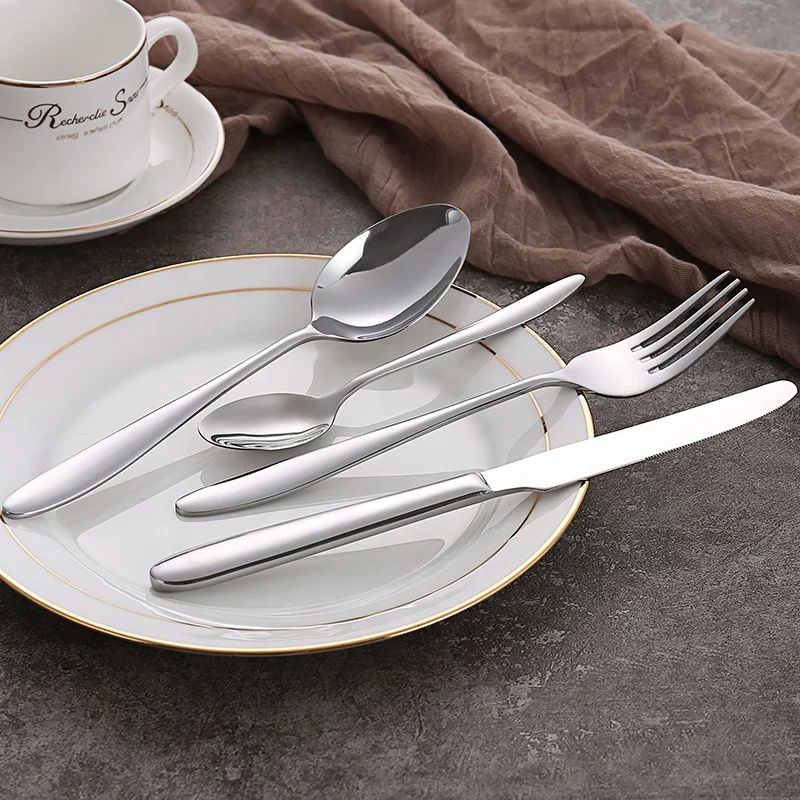 High Quality Knife Fork and Spoons Set Cutlery 18/10 Stainless Steel Flatware
High Quality Knife Fork and Spoons Set Cutlery 18/10 Stainless Steel Flatware