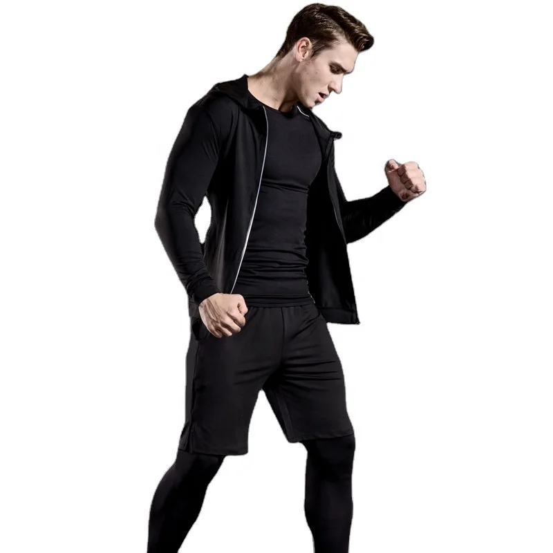Wholesale Gym Wear Fitness Clothing Tracksuit Mens Sportswear 5 Piece Mens Tights Gym Sport Set, White,green,black,purple
Wholesale Gym Wear Fitness Clothing Tracksuit Mens Sportswear 5 Piece Mens Tights Gym Sport Set, White,green,black,purple
