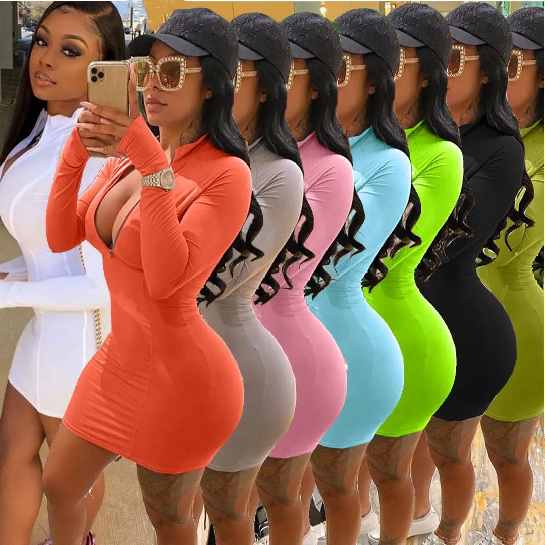 2021 summer long sleeve stretch bodycon dress short sustainable short mini casual dresses women
2021 summer long sleeve stretch bodycon dress short sustainable short mini casual dresses women