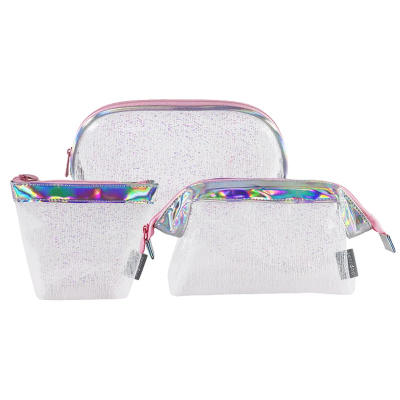 Custom laser iridescence PVC soft cosmetic bag transparent waterproof travel sequins makeup pouch bag zero wallet, Customized color
Custom laser iridescence PVC soft cosmetic bag transparent waterproof travel sequins makeup pouch bag zero wallet, Customized color