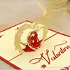 3D Pop Up Paper Laser Cut Greeting Cards Creative Handmade Kirigami Wedding lnvitations Love ring Postcards Wishes Gifts