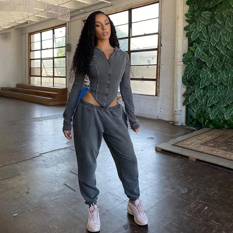 2020 fall winter new style women cardigan hoodie jean jacket casual suit loose clothing tracksuit two piece lounge set 2 piece
2020 fall winter new style women cardigan hoodie jean jacket casual suit loose clothing tracksuit two piece lounge set 2 piece