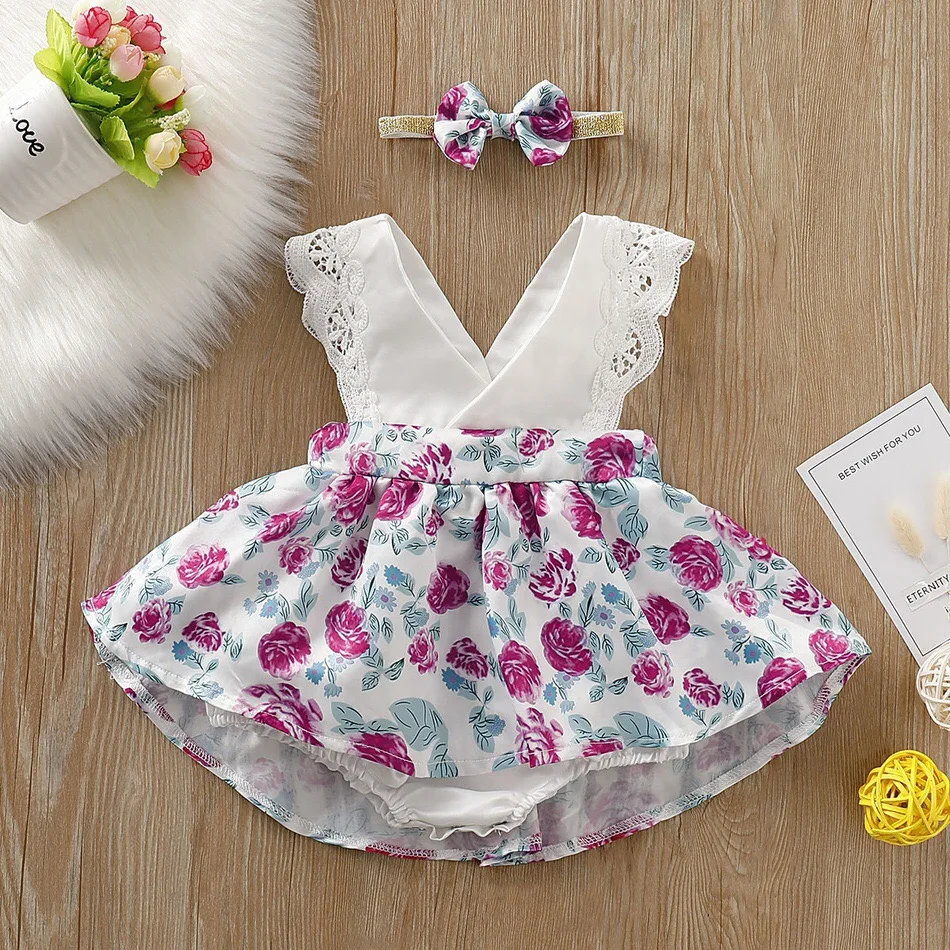 Newborn Baby Clothes Baby girls Summer Flowers lace dress romper Newborn infant baby girls Clothes
Newborn Baby Clothes Baby girls Summer Flowers lace dress romper Newborn infant baby girls Clothes