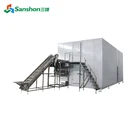 Sanshon Food Industrial IQF Freezer Fluidized Bed Quick Freezing Machine 500Kgs/h