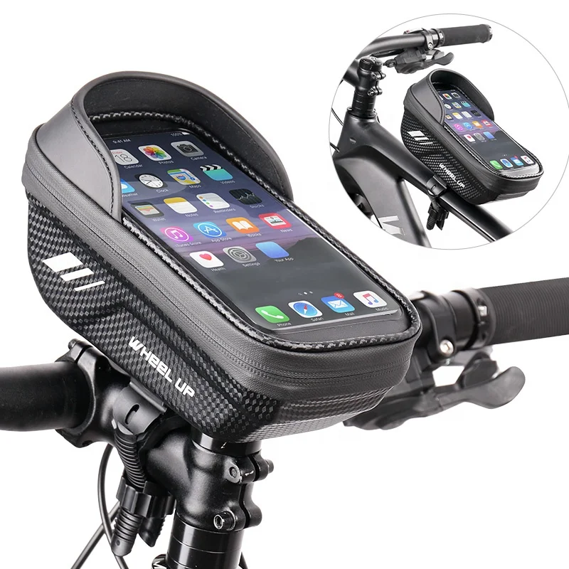 WHEEL UP 2022 New Design EVA Hard Shell Bike Tube Phone Bag Waterproof Best Quality Bicycle Frame Bag, Black&white reflective, color reflective
WHEEL UP 2022 New Design EVA Hard Shell Bike Tube Phone Bag Waterproof Best Quality Bicycle Frame Bag, Black&white reflective, color reflective