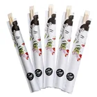 New Disposable Wooden Chopsticks Paper Wrapped