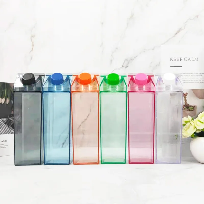 2021 Hot Food Grade Plastics Clear Milk Carton Water Bottle With Lid For Sale, Clear and customized
2021 Hot Food Grade Plastics Clear Milk Carton Water Bottle With Lid For Sale, Clear and customized
